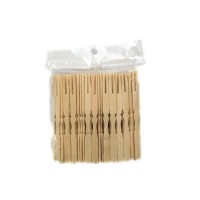 Party Use 90mm Disposable Mini Bamboo Picks Bamboo Cocktail Fruit Fork bamboo fruit fork