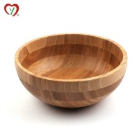 Wholesale custom bamboo snack ramen round salad bowl