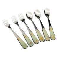 Epoxy stainless steel fork spoon set