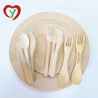 Wholesale Eco-Friendly Square Round Disposable 100% Bamboo Plates