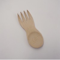 mini bamboo spork reusable spoon and fork