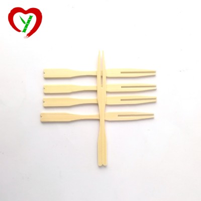 9cm Disposable Flat Bamboo Fruit Fork Safe for Kid