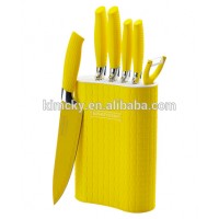 Non-Stick Coating Colourful Kitchen Knives/multi color knife set