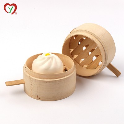 Best Selling Wholesale Food Bamboo Steamer 10Cm To 40Cm For Kitchen