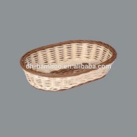 Wholesale Oval Waterproof Poly rattan food basket for Bread