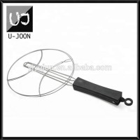 Food Grade Stainless Steel Pizza Peel,BBQ Pizza Tong UJ-W010