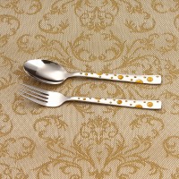 Promotional Popular Door Gift Nice Shinny Spoon Fork Stainless Steel Spoon Fork Set