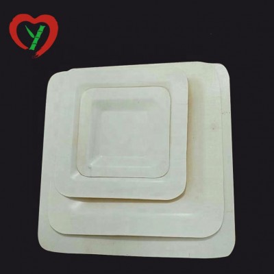 Eco-Friendly Composable  Disposable Bamboo  Wooden Dinner Plates