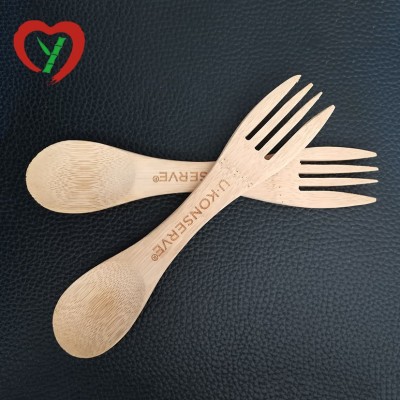 Wholesale Reusable Bamboo Cutlery Spork For Kid