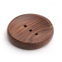 North American eco black walnut wood log fat handmade wooden soap dish